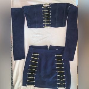 Royal blue two piece
